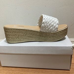 Shein white sandals